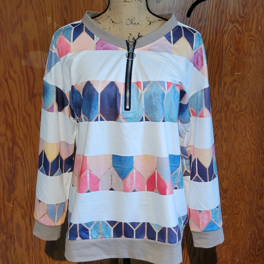 NWT Tendency Top Shirt Blouse Sz Med